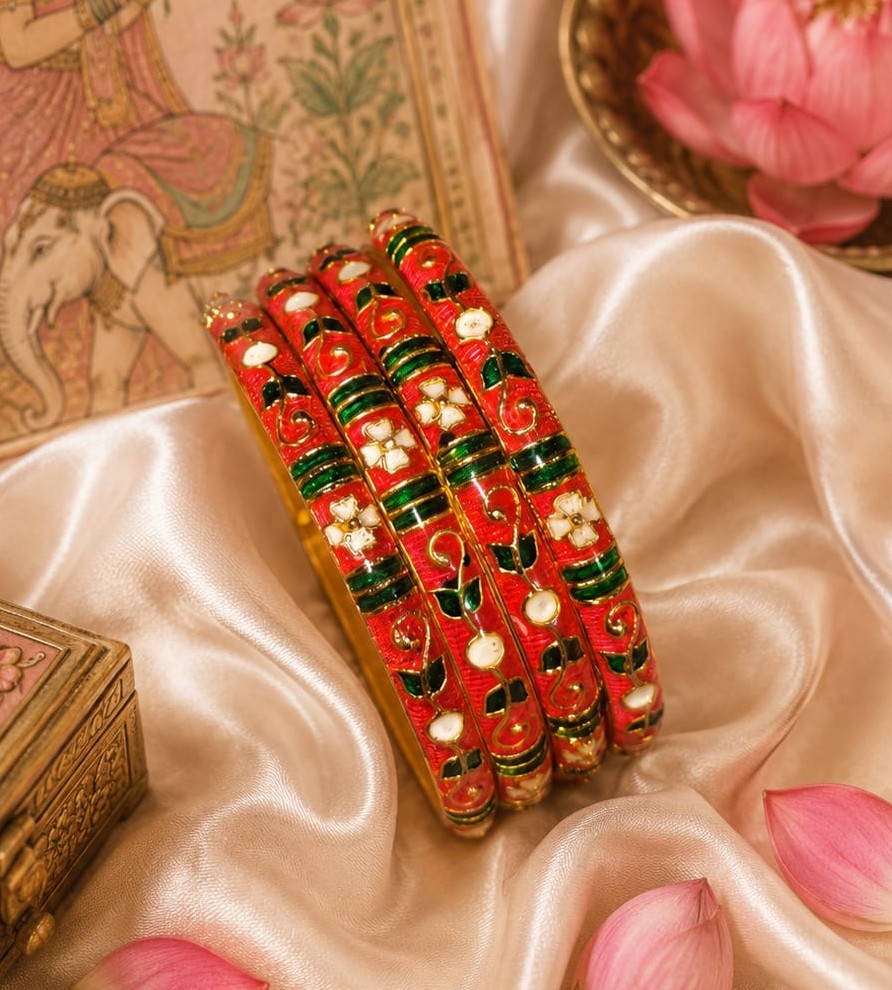 gulabi bangle set